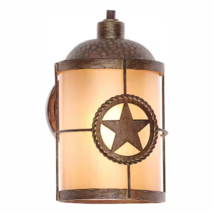Hampton Bay Lone Star 9.62 in. 1-Light Outdoor Wall Lantern Sconce Deser... - £38.68 GBP