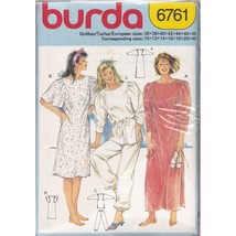 UNCUT Vintage Sewing PATTERN Burda 6761, Misses 1980s Dress Gown or Top ... - £22.17 GBP