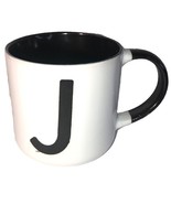 Oversized Personalize “Letter J” Ceramic Coffee Mug Cup 16 oz White-NEW-... - €12,61 EUR