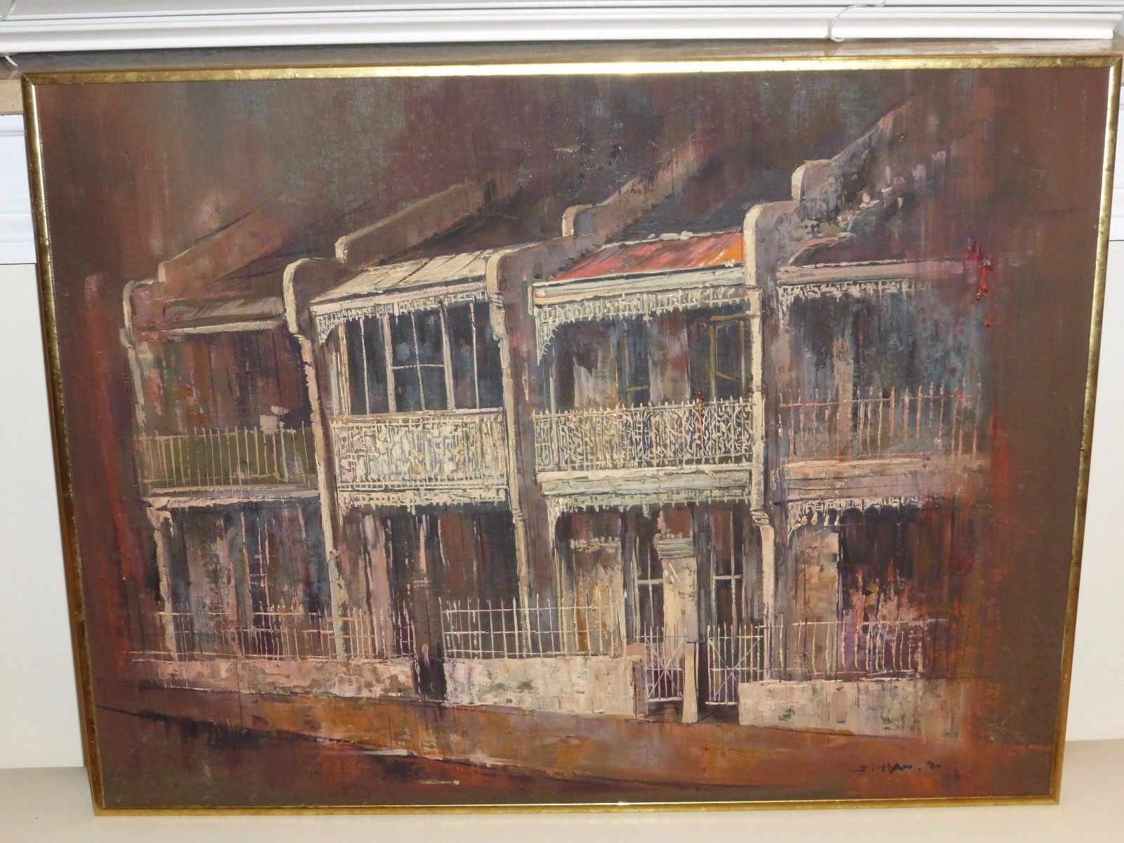 ORIGINAL OIL PALETTE PAINTING ON BOARD SIGNED BY ARTIST 1980 - $1,000.00