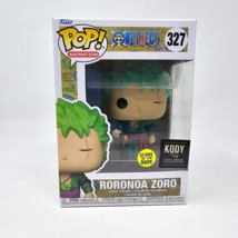 Funko Pop One Piece Roronoa Zoro #327 Glow GID Kody Trading With Protector - £19.17 GBP