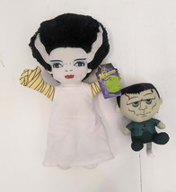 Universal Monsters Bride Of Frankenstein & Chibi Frankenstein Plush Lot - $24.74