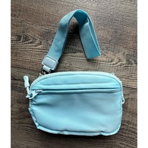 Nylon ID Pouch Wallet with Wristlet Strap Sky Blue - $461.33 MXN