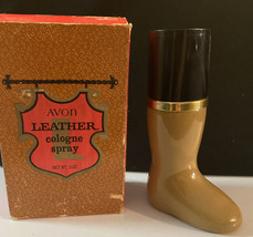 Vintage AVON 3 oz Leather Cologne Collectible Boot - Empty Bottle - £4.90 GBP