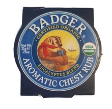 Badger Aromatic Chest Rub Organic Eucalyptus Blend Winter Balm NEW - £8.87 GBP