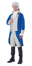 California Costumes Men&#39;s George Washington Costume Blue/Tan Medium - £107.06 GBP