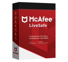 McAfee LiveSafe, 3 Devices, Lifetime, Key - £30.66 GBP