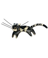 Cynthia Chuang Jewelry 10 Porcelain Cat Brooch Pin Moveable Head Whimsic... - £40.81 GBP