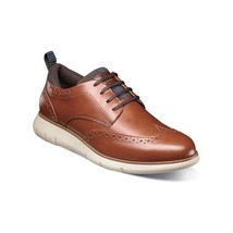 Nunn Bush Stance Wingtip Oxford Walking Shoes Lightweight Cognac Multi 85055-229 - £71.94 GBP
