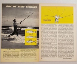 1952 Magazine Photos Article ABC of Surf Fishing, Equipment &amp; Bait Shown - £9.15 GBP