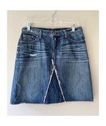 Banana Republic Sz 27 Denim Mini Short Skirt Cotton Jean Mid Wash Pockets - €18,07 EUR
