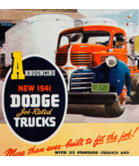1941 Dodge Job Rated Trucks Advertisement Automobilia Classic Truck DWJ5A - $467.85 MXN