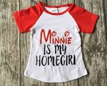 NEW Boutique Girls Minnie is my Homegirl Short Sleeve Shirt 7-8 - £7.11 GBP