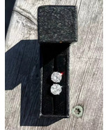 0.62 Cts EF VS Clarity 14K White Gold Earrings Lab Grown HPHT Diamond STUDS - €387,66 EUR