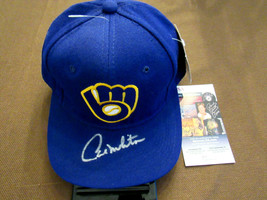 Paul Molitor Milwaukee Brewers Signed Auto Vintage Ss The Pro Wool Cap Hat Jsa - £154.64 GBP
