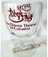 Toby&#39;s Dinner Theatre Glass Goblet Columbia Vintage South Carolina - £15.78 GBP