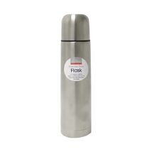 Fine Elements Fine Elements 1.0 Litre Vacuum Flask Set Steel with Push B... - $38.00