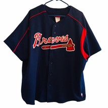Vtg. Atlanta Braves Majestic Authentic Baseball Jersey Made In Usa Size 2X - £59.75 GBP