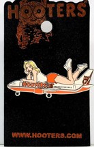 New Hooters Airplane Air Girl On A 737 Plane Hooters Defunct Airlines Lapel Pin - £19.90 GBP