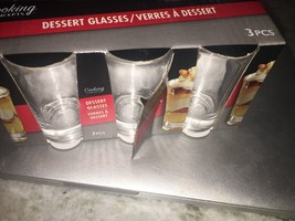 Cooking Concepts 3pc Dessert Glasses / Shot Glasses - £11.03 GBP