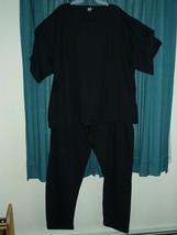 8X Big Size Cotton Shirt &amp; Pant Set Black New 8XB! - £23.67 GBP
