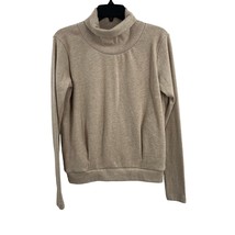 Alo Beige Turtleneck Sweatshirt Womens Small - £49.12 GBP