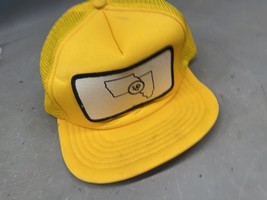 Vintage Iowa Illinois State Outline ICD SnapBack Trucker Hat Baseball Ca... - $22.71