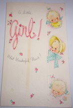 Vintage Hallmark A Little Girl What Wonderful News! Card - $2.99