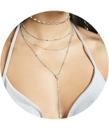 Layered Long Choker Necklace  - £18.87 GBP