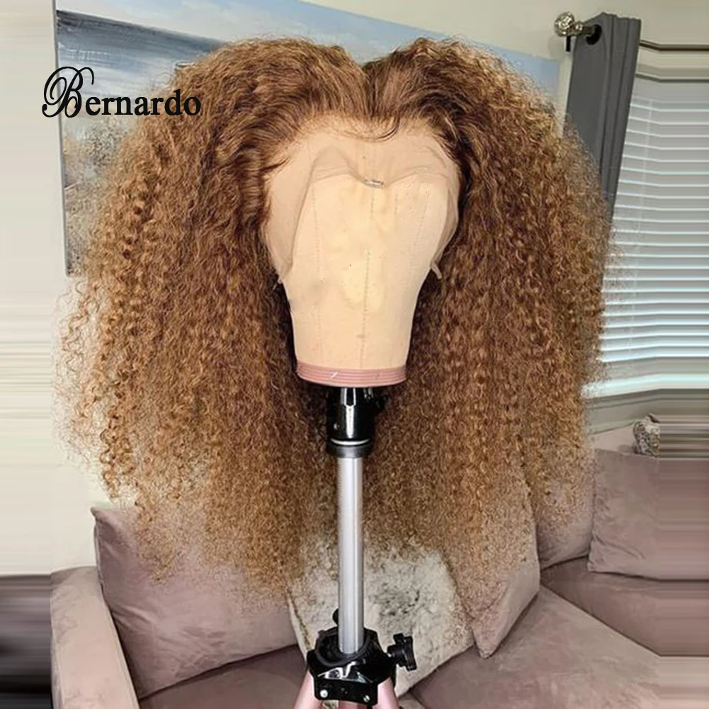 Bernardo 26 Inches Long Kinky Curly Synthetic Lace Front Wig for Black Women - £42.36 GBP+