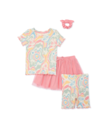 Powerpuff Girls Toddler Girl Top Shorts Skirt &amp; Hair Scrunchy 4-Pc Set 2... - £18.96 GBP