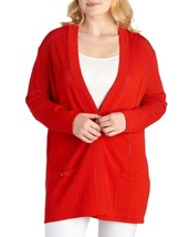 NEW ANNE KLEIN RED OPEN FRONT LONG CARDIGAN SIZE 0 X  SIZE 1 X WOMEN $109 - $69.97