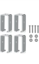 Channel Trolley Track Hanger Bracket 4 Pack Silver 1-5/8 Inch Intermediate - $31.49