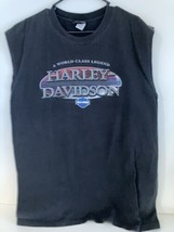 Harley Davidson Men’s XL Black Tank Top “Eagle’s Nest Lathrop, CA”  - £11.80 GBP