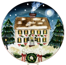 Sakura David Carter Brown Holiday Merry Little Christmas Dinner Plates Set of 2 - £18.86 GBP