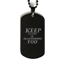 Funny Nurse Black Dog Tag, I&#39;m A Nurse We Don&#39;t Get Snow Days, Best Nurse Apprec - £15.37 GBP