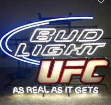 New Bud Light UFC As Real As It Gets Beer Neon Light Sign 24"x20" - $249.99