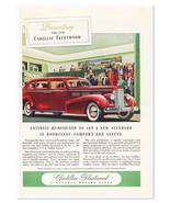 Print Ad Cadillac Fleetwood V8 Motor Car Vintage 1937 Full-Page Advertis... - £11.73 GBP