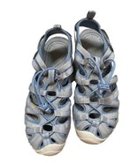 Keen Whisper Waterproof Sport Hiking Water Sandals Shoe 7 37.5 Blue Grey 1017357 - $34.60