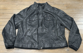 Cavalini Black Faux Leather Motor Biker Style Jacket - Women&#39;s Size 3X - $11.30