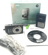 Canon PowerShot ELPH 100 HS Digital Camera Gray 12.1MP 4x Zoom Tested IOB - £194.99 GBP