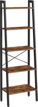 VASAGLE ALINRU5-Tier Bookshelf, Industrial Bookcase and Storage Rack, Wood Look - £67.62 GBP