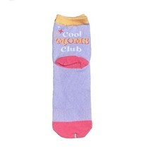 2 Pair Adult &quot;Cool Moms Club&quot; Ankle Socks (One Size) Multicolored - NEW!!!! - $7.69