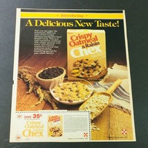 VTG Retro 1984 Chex Crispy Oatmeal Raisin &amp; Alpo Beef Flavor Dog Food Ad... - £15.11 GBP