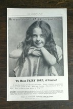 Vintage 1904 Fairy Soap Little Girl Full Page Original Ad - 721 - $6.64