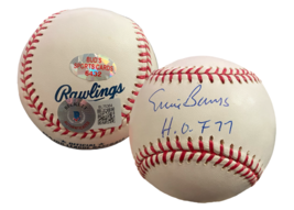 Ernie Banks Autographed &quot;HOF 77&quot; Chicago Cubs Official MLB Baseball Beckett - £200.71 GBP