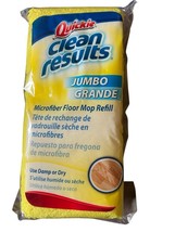 Quickie Clean Results Jumbo Microfiber Floor Mop Refill Cleans Tile &amp; Ha... - $12.00