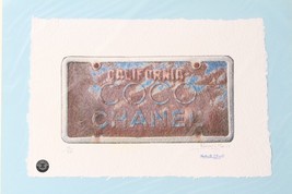California Coco Chanel License Plate Print By Fairchild Paris LE 21/25 - £116.81 GBP