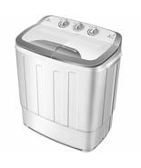 Costway Compact Mini Twin Tub 13Lbs Washing Machine Washer Spin Spinner - £214.27 GBP