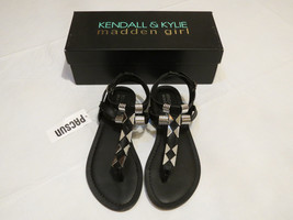Kendall &amp; Kylie Madden Girl Feliice Blk shoes Sandals 7 M NEW Womens juniors ^^ - £18.14 GBP
